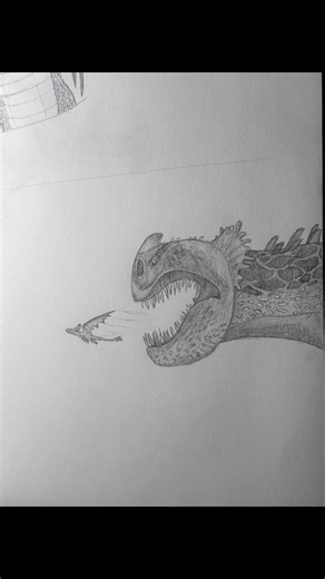 The shading process of Red death! 🐉#howtotrainyourdragon #httyd #drawing #foryou #art