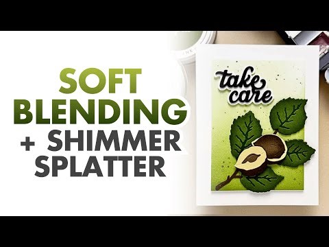 Elegant Card Design Secret: Soft Ink Blending & Shimmer Splatter Tutorial