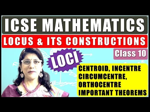 GEOMETRY - LOCI (LOCUS AND ITS CONSTRUCTIONS) | ICSE BOARD | CLASS 10