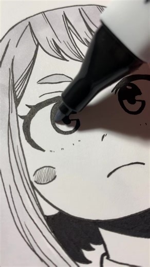 Drawing of Uraraka from BNHA!! #bnhaart #bokunoheroacademia #inkdrawing #urarakaochako #fyp #foryou #animeart