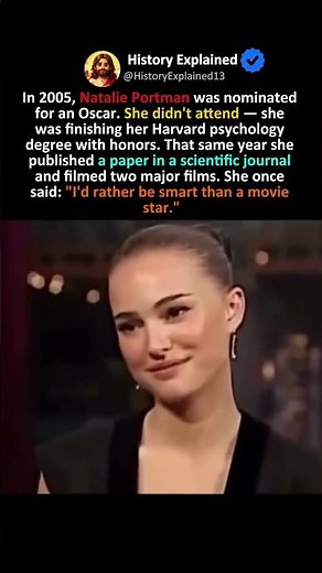 PORTMAN SKIPPED OSCARS FOR HARVARD