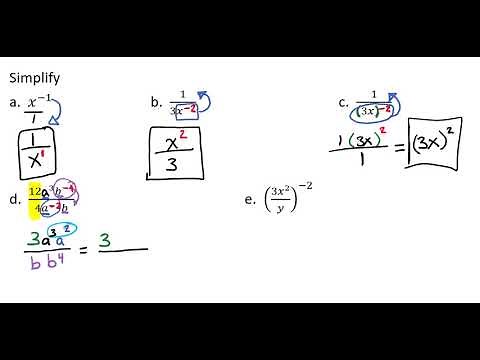 Rewriting with Positive Exponents Video