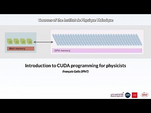 François Gelis (2024) Introduction to CUDA programming for physicists (3/4)