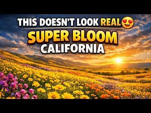 California Super Bloom 🌼 | Wildflower Explosion in Central Valley (Nature’s Hidden Paradise)