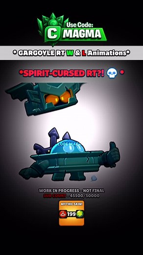 Mohit Kokate - Magma Bs on Instagram: "Gargoyle RT Skin – Win & Lose Animations! 🗿 | Brawl Star 👉 Which animation do you like more — Winning or Losing? Comment below! 🔥 Don’t forget to LIKE & SUBSCRIBE for more Brawl Stars skins, animations & updates! ⚡ Support me by using code: MAGMA in every Supercell game ❤️ #BrawlStars #RT #GargoyleRT #brawlstarsmemes #brawlstarsreels #brawlstarsgame"