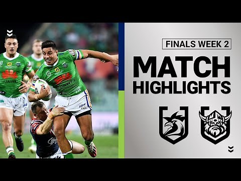 NRL Highlights | Roosters v Raiders | Finals Week 2 | Telstra Premiership | NRL