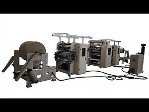 Semi automatic V fold hand towel paper glue lamination machine production line in Saudi Africa