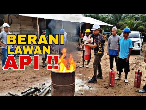 FIRE DRILL !! LATIHAN MEMADAM API UNTUK PEKERJA DI LADANG SAWIT// MANTAP #subscribe