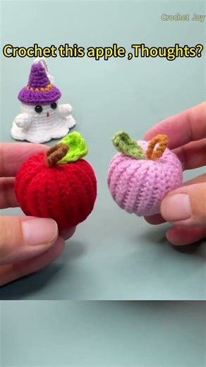 Crochet This Apple – So Cute & Easy! 🍎❤️#crochet #crochetcrosai #diy