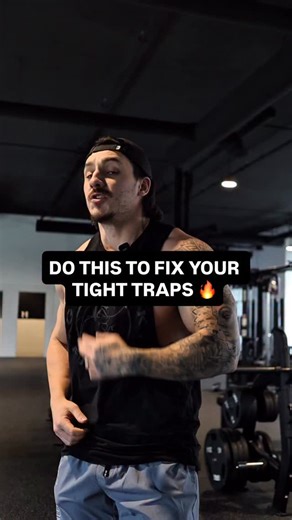 SAVE IT because you can’t get rid of tight traps just by stretching them! You also need to strengthen your lower traps by doing this exercise 💯 #traps #tighttraps #badposture #correctposture | Robert Andrei Lapusneanu