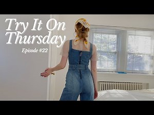 EP #22: TRY IT ON THURSDAY (styling thrifted overalls PART 2) #overallslookbook #howtostyleoveralls