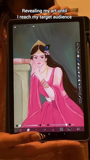 Subscribe if you like my art 💗 #smallartist #artistsupport #radha #digitalart #ibispaint