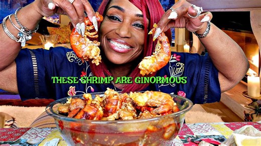 Shrimp and potatoes from the Great Alaska seafood try