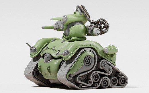 【Blender】坦克建模-Modeling a Tank in Blender 2.8-Rachel