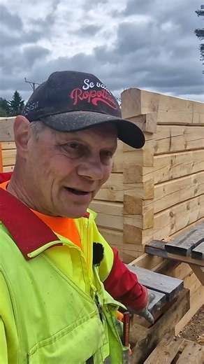 Sahaus bensan kulutus hirsirakentamisessa #woodworking #hirsirakentaminen #logcabin