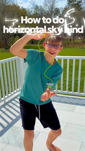 How to do horizontal sky bind #yoyo #yoyoing #fyp #viral #tutorial