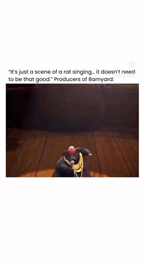 ALEX QUEEN on Instagram: "viralizousa In the film Barnyard (2006), one of the most unexpected scenes became a pop culture classic: the performance of Boombastic, Shaggy’s 1995 hit, performed by the character Biggie Cheese. Biggie Cheese is a stylish rat wearing a cap, sunglasses, and a gold chain around his neck. During the scene, he steps onto the stage and sings with impressive confidence, as if he were the main star of a big concert. The contrast between his small size and his overly “cool” a