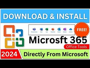 Download And Install Microsoft 365 OFFICE Tools Directly From Microsoft Website (Step By Step)-🔥2024