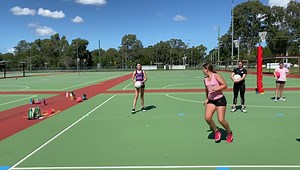 64K views · 605 reactions | TRAINING TRYOUT  Ball skills / footwork Try this set at your next session ✅ Working on ‍♀️ Angles ⚡️ Give and go motions ⚡️ Change of direction ⚡️ To increase the difficulty - add a defence in the middle and practice front cuts   Redlands workshop - Coach Justin | Elevate netball | Facebook