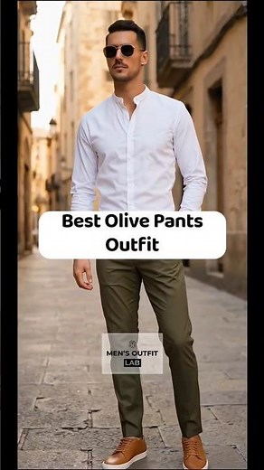 Best Olive Pants Outfit for Men | Clean Modern Style