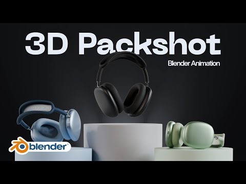 Apple AirPods Max 3D Packshot | Blender Product Animation | Product Visualization & Motion Graphics