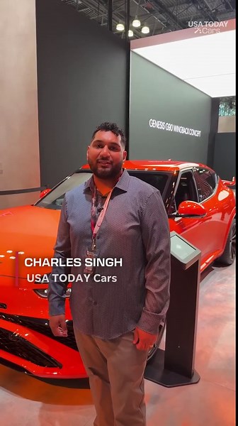 Peak inside the Genesis GV60 Magma at New York auto show