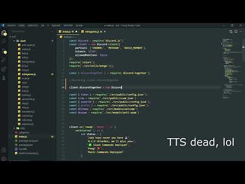 Discord.js v13 Tutorial - YouTube Together Activity with Slash Commands (NPMS)