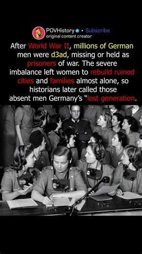 Germany’s “Lost Generation” of Men