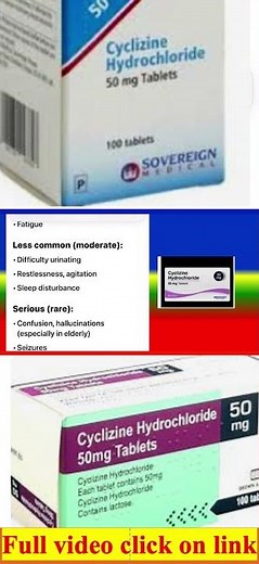 CYCLIZINE - side effects #medicalknowledgeonline #insects #science #medicaldiagnosis