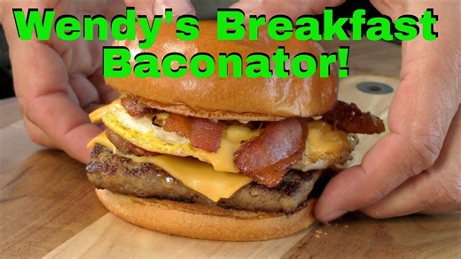 Wendy's Breakfast Baconator Recipe! | Blackstone Griddle | Burger or Sandwich?