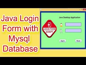 Login Form in Java Using Netbeans and Mysql Database