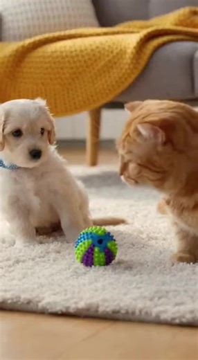 Cat Started It… Dog Got Blamed 😂 #catsoftiktok #funnyvideos #foryoupage