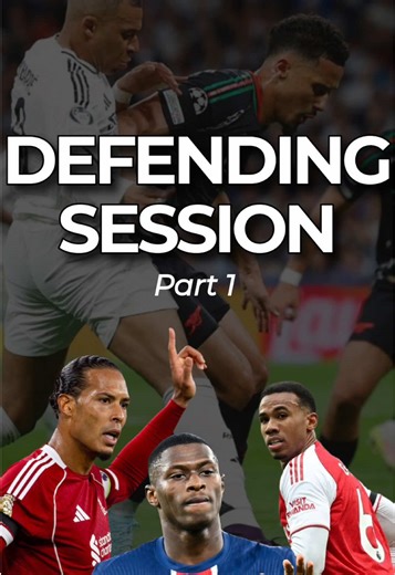 Part 1 of this weeks session focuses on 1 v 1 Defending. Our main coaching points are covering ground quickly, angles and distances, body shape and slowing the attacker down to delay and deflect away from goal 🧱💪 See you all tomorrow for part 2! #football #defending #footballtraining #footballdrills
