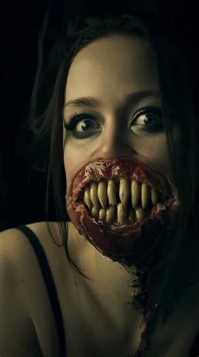 Eerie Beauty 💀 Horror Monster Woman #horror #creepy #darkcinema