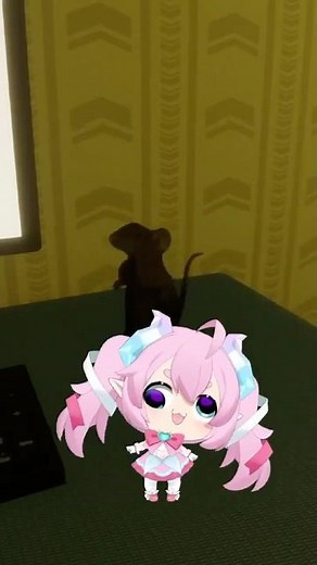 Chibi dances with the DANCING RAT #shorts #chibidoki #vtuber