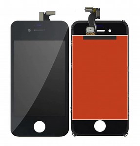 LCD with Touch Screen for Apple iPhone 4 CDMA - Black (display glass combo folder)