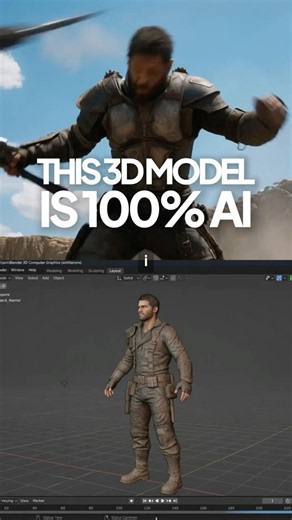 Create a 3D Model using AI #3dai #ai3d #3dgamedevelopment #3dgames #3daigame #aigamedev