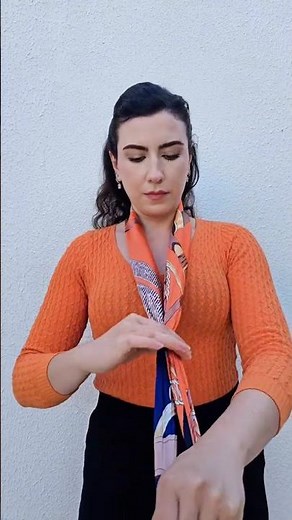 Stylish scarf hack you didn't know you needed 🧡