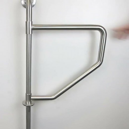 Wall-to-Floor Swing-Away Grab Bar