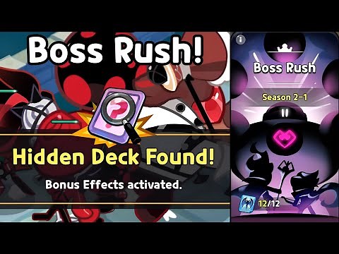 (All HIDDEN SECRET Synergy Decks!) Boss Rush Season 2 Stages Guide I Cookie Run Kingdom