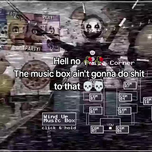 The music box keeps us calm whilst that keeps us dead 💀💀 #fnaf #fivenightsatfreddys #fyp #xyzcba #viral