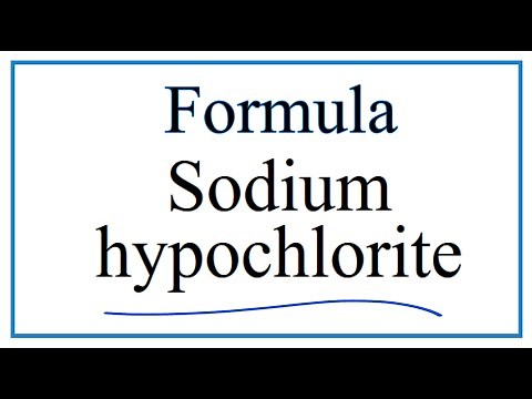 How to Write the Formula for Sodium hypochlorite