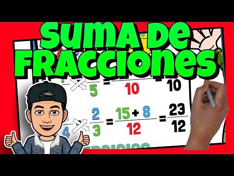 🔴 SUMA de FRACCIONES con DIFERENTE DENOMINADOR [Súper Fácil]
