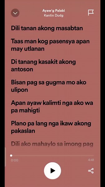 Ayaw Palabi: Meaning and Lyrics Explored
