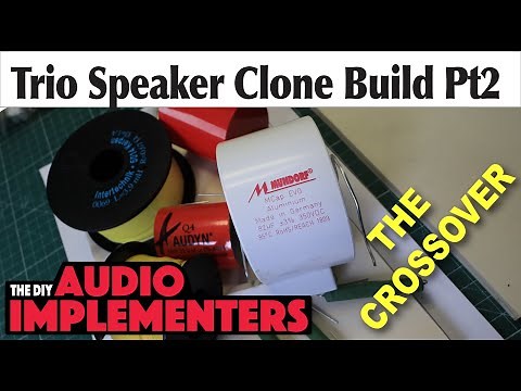 The Trio Open Baffle Speaker Crossover Schematic and Layout.