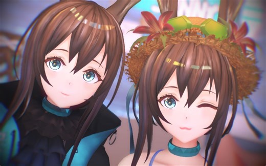 【明日方舟MMD/阿米娅】SIDE TO SIDE【模型/动作/场景配布】