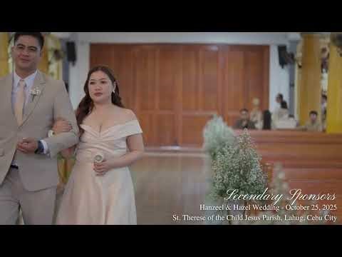 Wedding Entourage Church Entrance | Hanzeel & Hazel Wedding