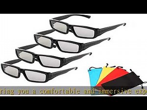 Passive 3D Glasses Polarized Lenses for Passive 3D TVs RealD Cinema Projectors Sony Sharp Samsung L