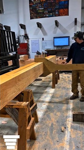 Perfect Timber Frame Joinery - Precision Woodworking Technique for Heavy Beam Connection