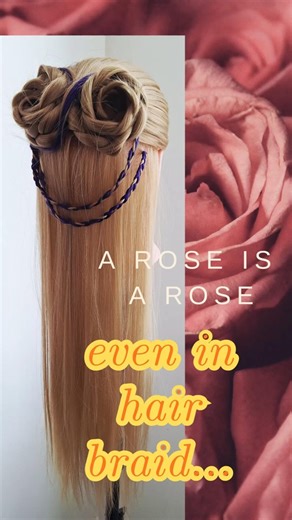 hair braiding like a rose| Turning Hair Into a Timeless Rose #hairbraiding #diyhairstyle #braids